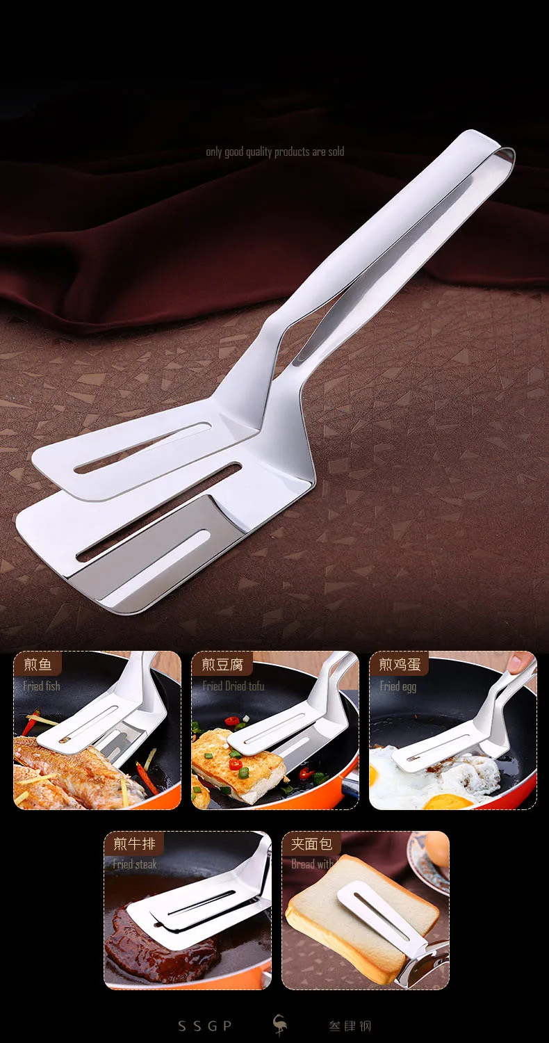 304 нержавеющая сталь пищевой Зажим Щипцы для барбекю жареный стейк антиожоговые