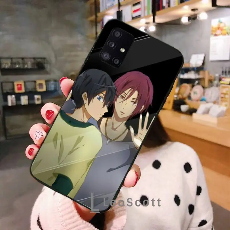 

Free Iwatobi Swim club Phone Cases For Samsung A50 A51 A71 A31 A21S S8 S9 S10 S20 S21 Plus Fe Ultra 4G 5G