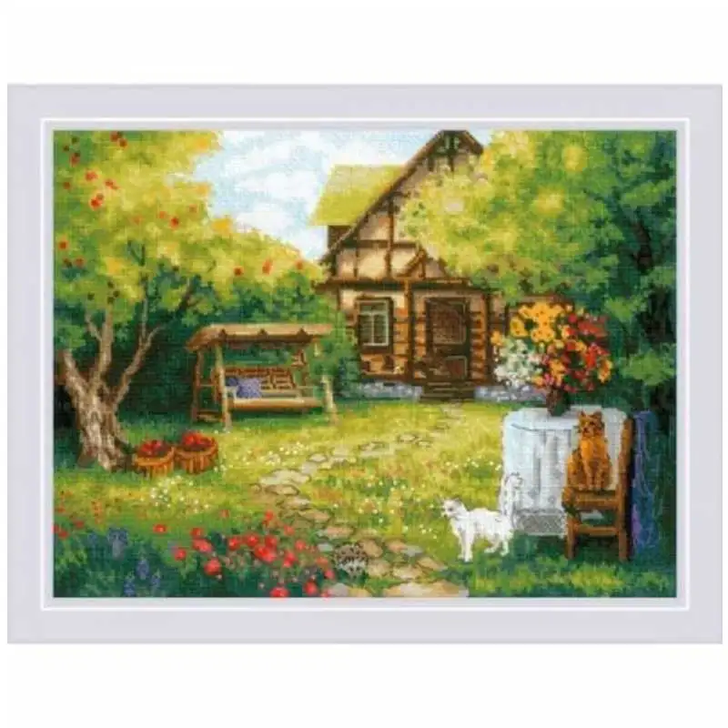

Summer garden patterns counted 11CT 14CT 18CT DIY Cross Stitch Sets wholesale Cross-stitch Kits Embroidery Needlework