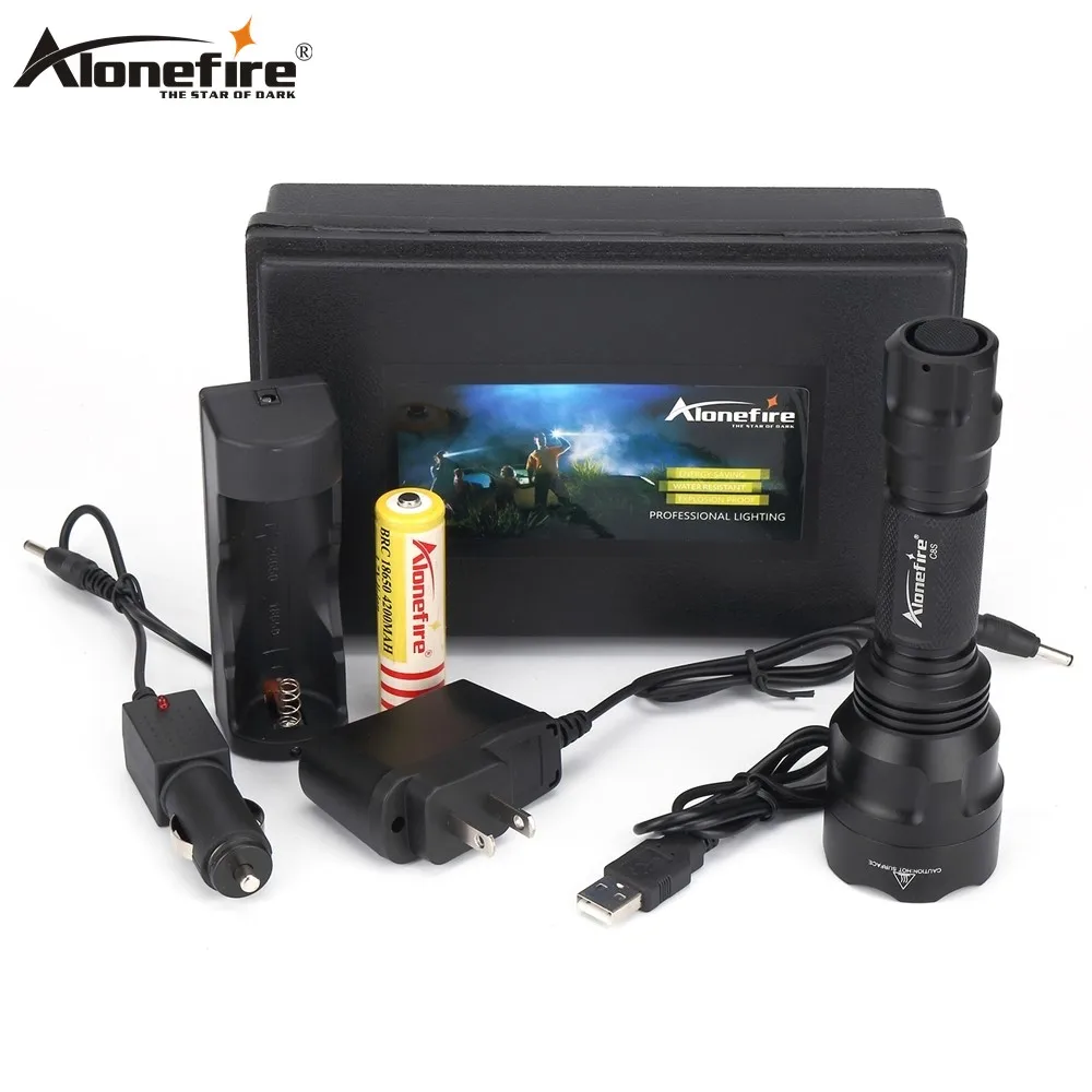 Фонарик AloneFire C8 светодиодный 5000lm CREE XML T6 L2 U3 тактический водонепроницаемый с