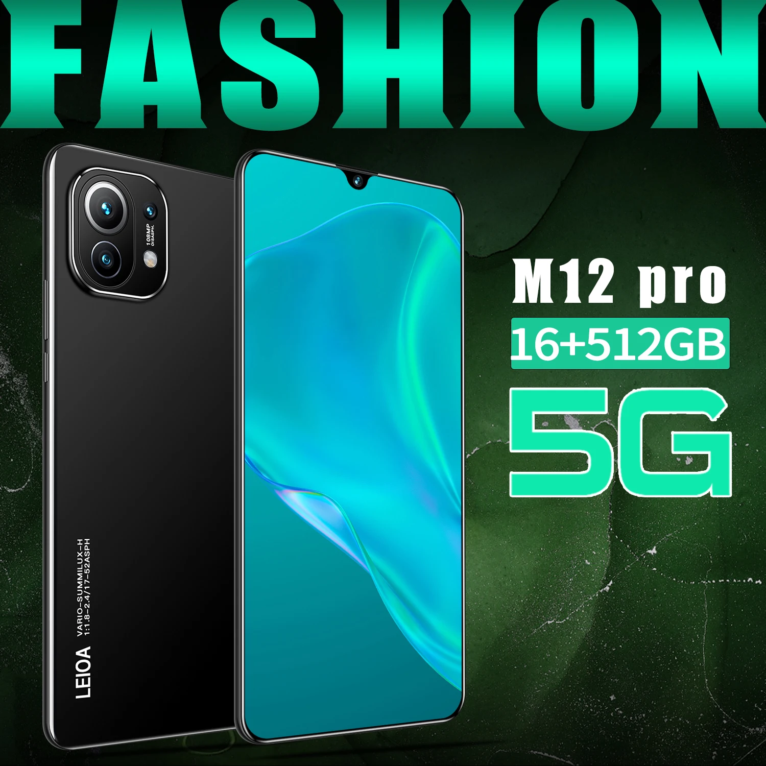 

Global version M12 Pro 7.1-inch smart camera game phone 6800mAh 16G+512G face unlock phone dual SIM 4G 5G face recognition