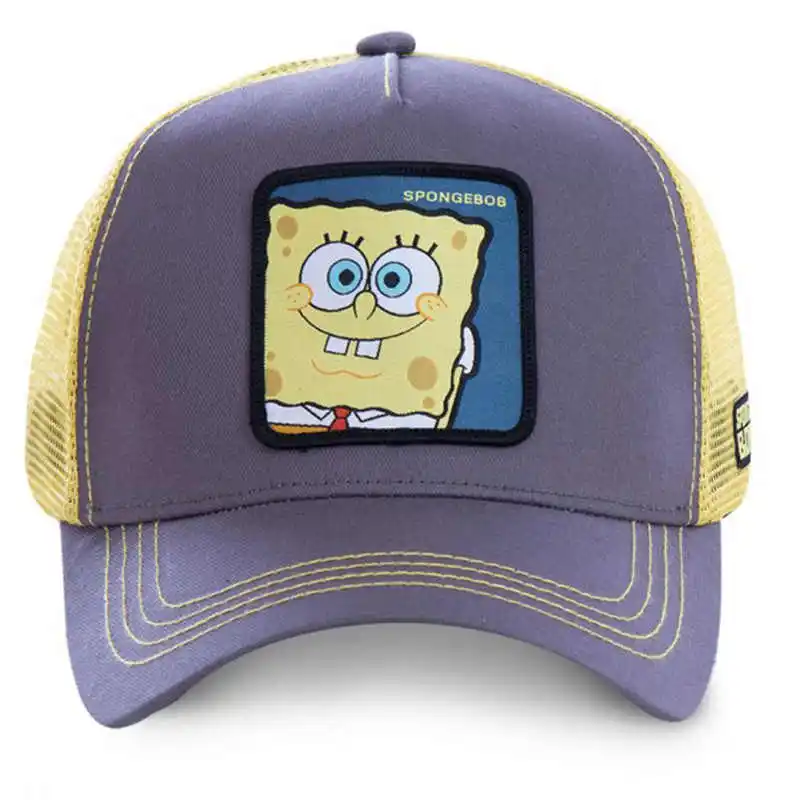Новая сетчатая шапка Губка Боб Snapback хлопок Патрик бейсболка для мужчин и женщин хип хоп дальнобойщик папа Регулируемый головной убор gorras дропшиппинг - Цвет: SPONGEBOB