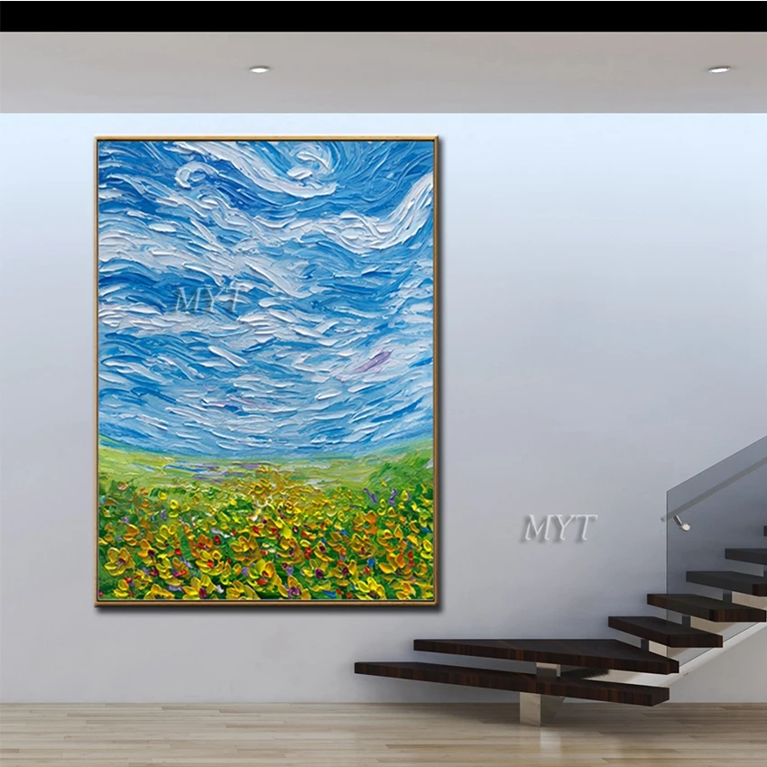 

Abstract Natural Art Scenery Art Hand Painted Oil Painting Heavy Textured Canvas Oil Paintings Wall Decoration Art For Bedroom