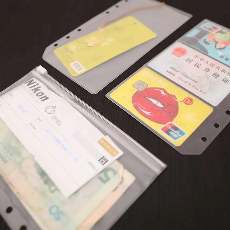 A5/A6 ПВХ связующего Папка Держатель индексный разделитель спираль сумка для