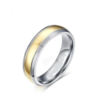 6mm stainless steel ring ladies ring vacuum plating two color craft fashion creative jewelry accessories