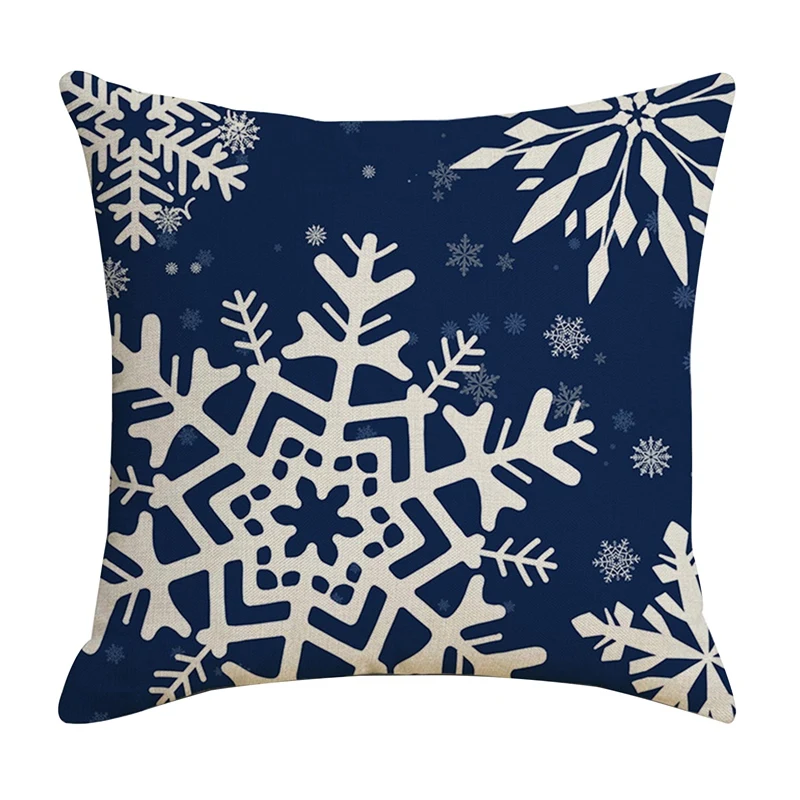 

45x45 см Рождественская подушка, чехол, льняное украшение, чехол для рождественской детской подушки, диванная подушка, подарок для автомобиля,...