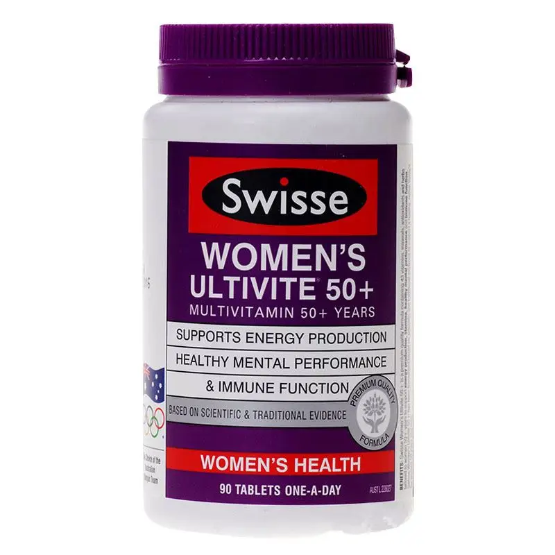 Swisse Multivitamins for 50+ Years Women 90Tabs Maintain Energy Activity Levels Mental Alertness Stamina Vitality During Stress |