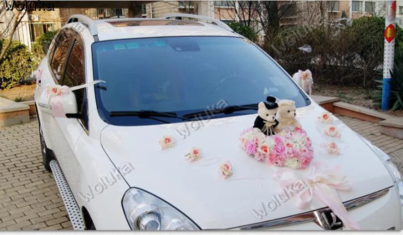 Свадебное украшение автомобиля цветок имитация поплавка набор мастеров