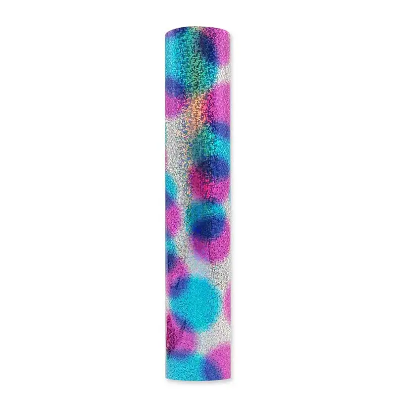 Радужная теплопроводная виниловая круглая многоголограммовая пленка железная