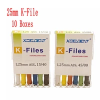 10packs 25mm endodontic root canal k files hand use dental k file hand use files dentist tools