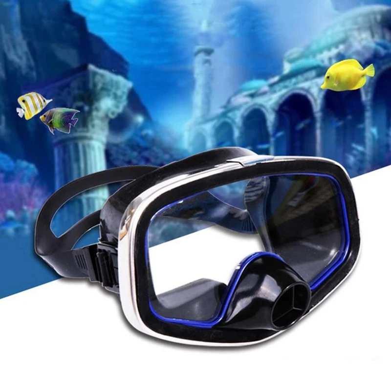 

ELOS-Diving Snorkel Mask Underwater Tempered Glass Mirror Lens Wide View for Swimming Scuba Dive Snorkeling