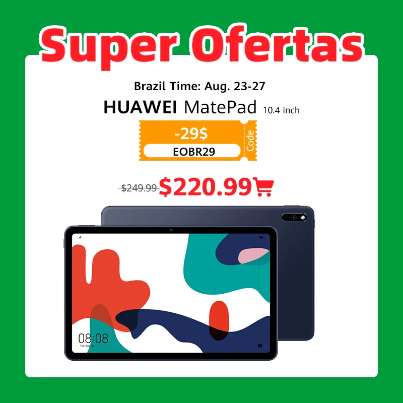 【CODE:PODARCHEK 14800 1850₽】Оригинальный планшетный ПК Huawei MatePad 10 4 дюйма Гб 128 ГБ