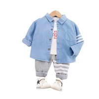 new autumn baby girls clothes children fashion jacket t shirt pants 3pcssets spring toddler casual costume kids boys sportswear