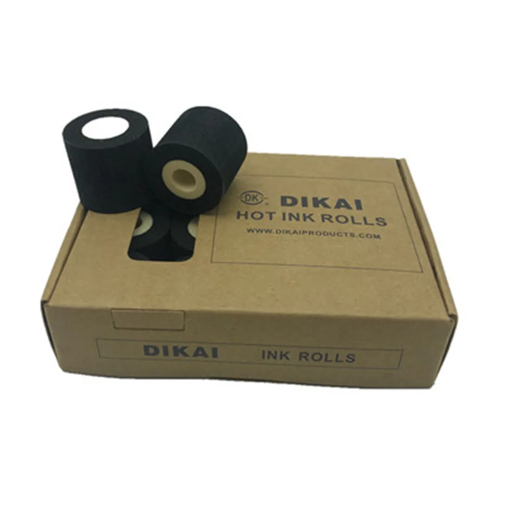 

36*10MM12PCS Energy Saving Black Hot Printing Ink Roll hot ink roll for Coding Machine to Print Expiry Date/Batch No
