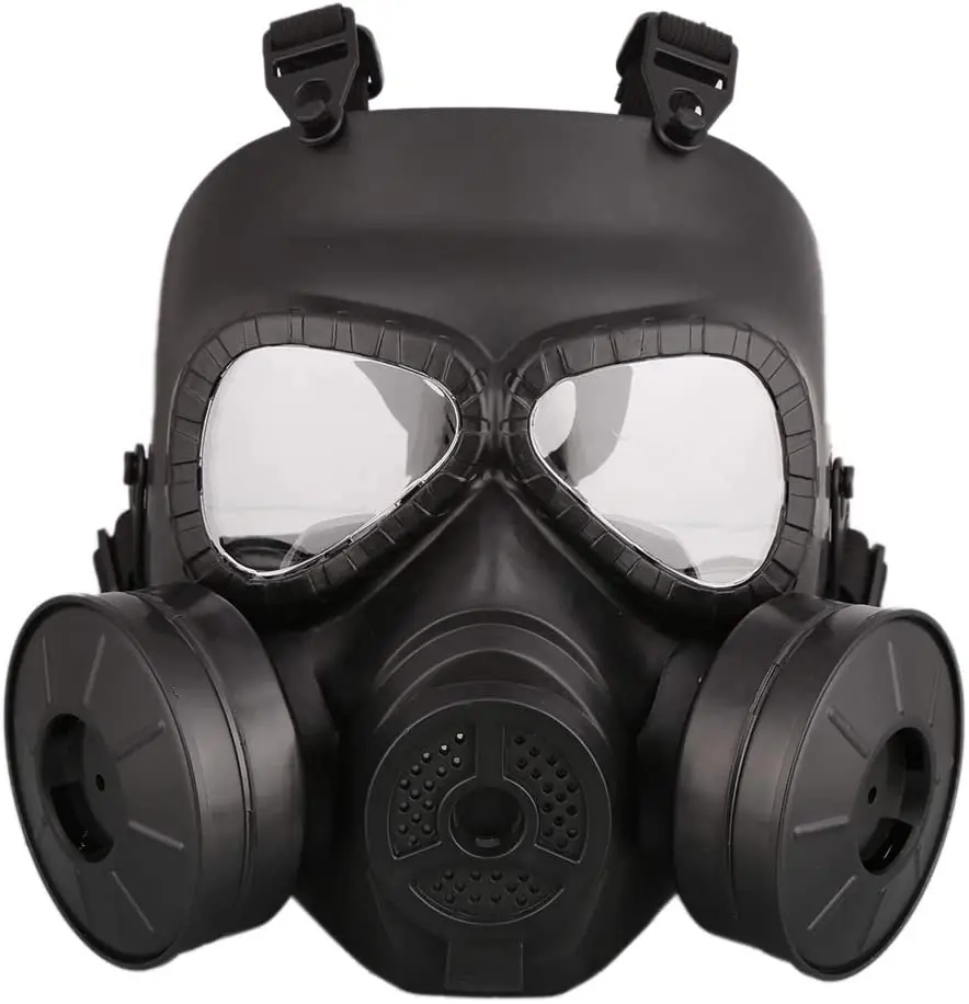 M04 Tactical Military Face Mask For Airsoft BB Gun CS Cosplay Costume Protective Full Face Gas Mask Skull Adjustable Strap