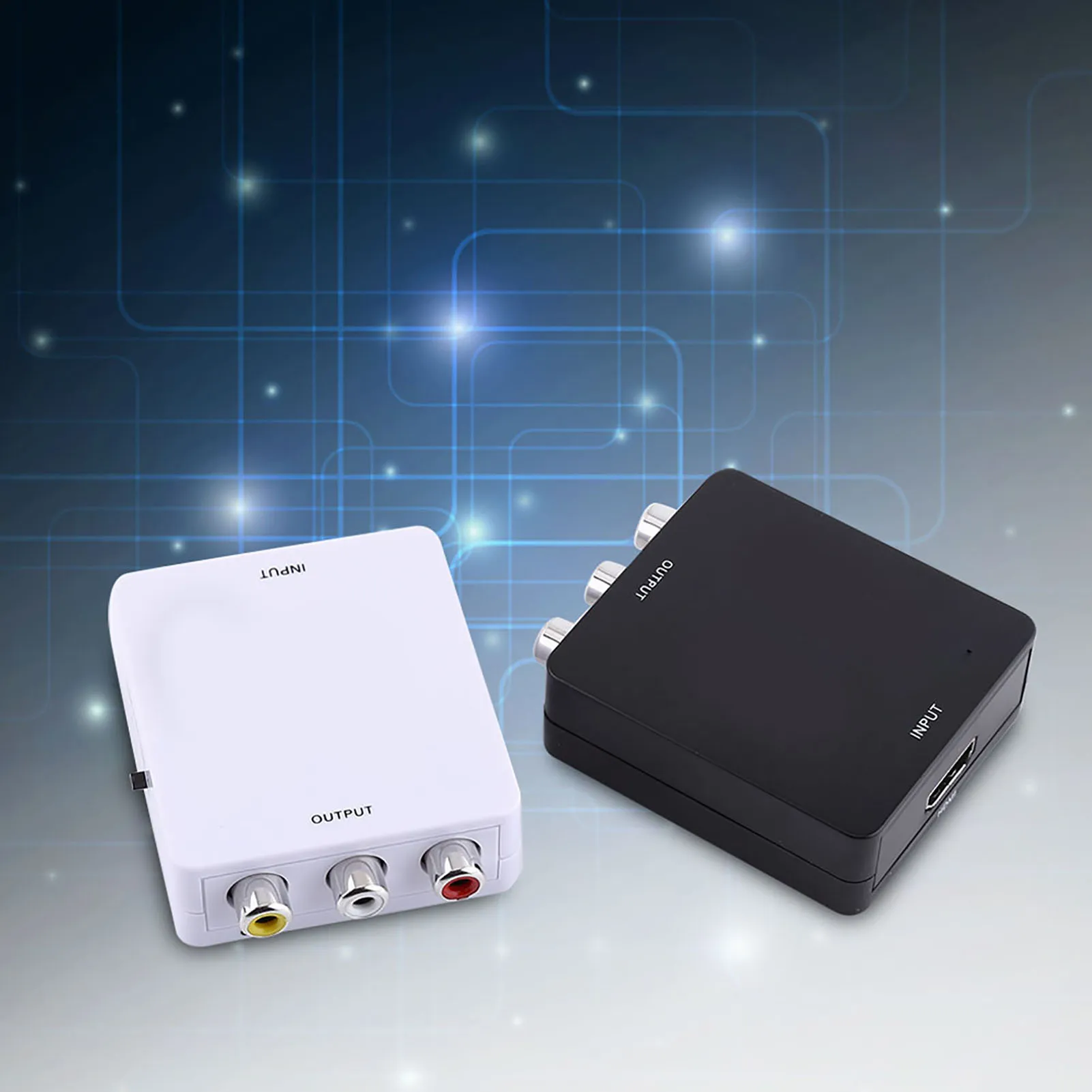 Portable Mini Digital Compatible to RCA Composite Video Audio AV CVBS Adapter New Converter 720p/1080p Hot Sale |