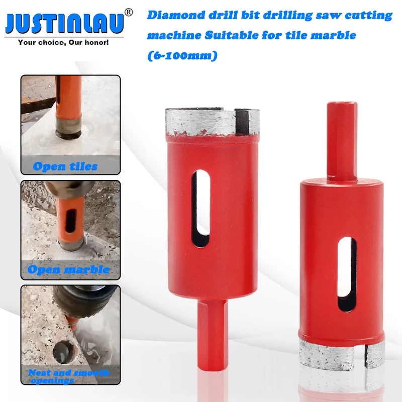 

6mm-100mm Diamond Drill Bit Drilling Saw Cutting Machine Suitable for Ceramic Tile Marble Material Cobblestone Hole Drilling Bit