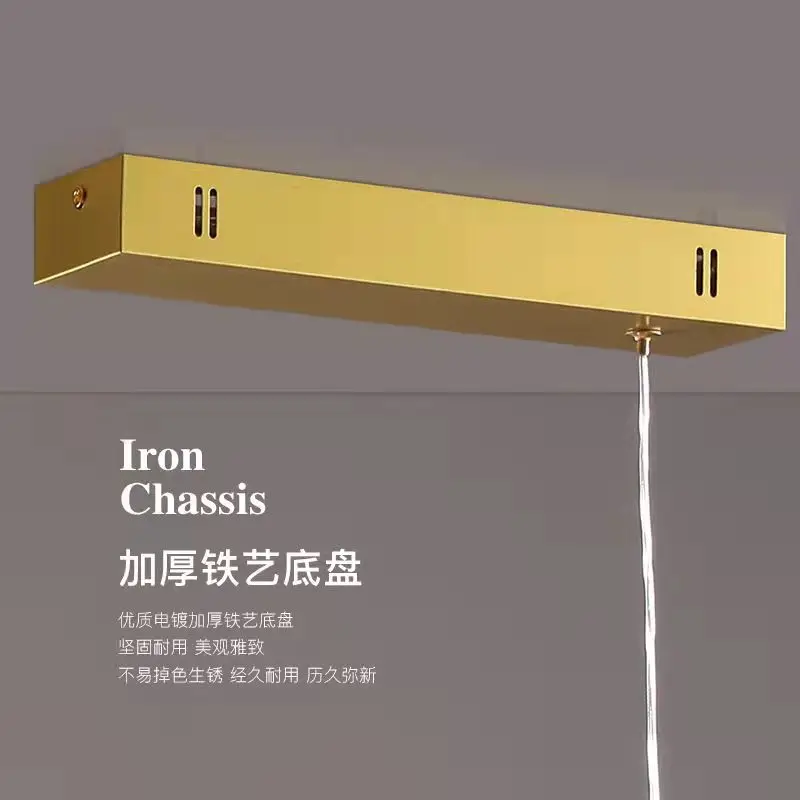 Современная светильник шная однолинейная люстра Минималистичная лампа для