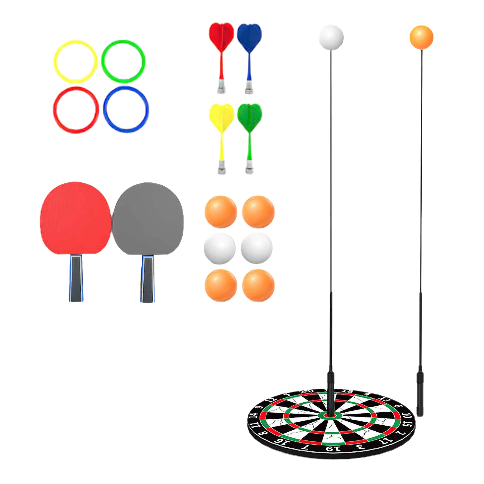 

3 in 1 Multifunction Ping pong Balls Table Tennis Training Robot Rapid Rebound Table Tennis Trainer Magnetic Dart Board