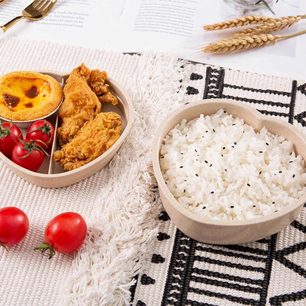 1 шт. портативный здоровый материал Ланч бокс 3 слоя пшеничной соломы Bento коробки