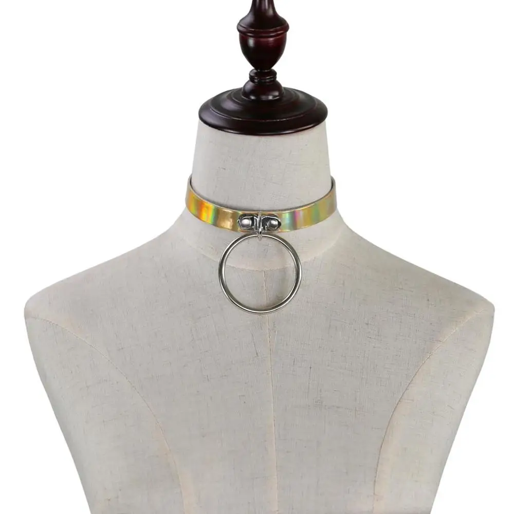 Трендовое сексуальное ожерелье-чокер в стиле панк готика лазерная Кора для