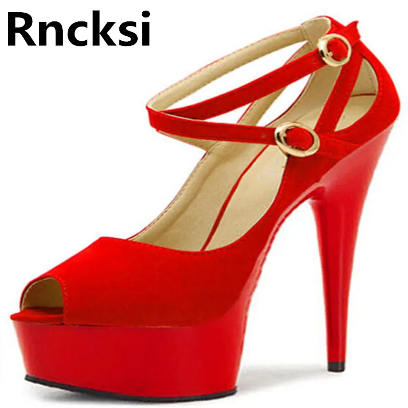 

Rncksi Новые Сексуальные женские свадебные туфли на высоком каблуке 15 см женские туфли-лодочки для танцев на шесте туфли на платформе