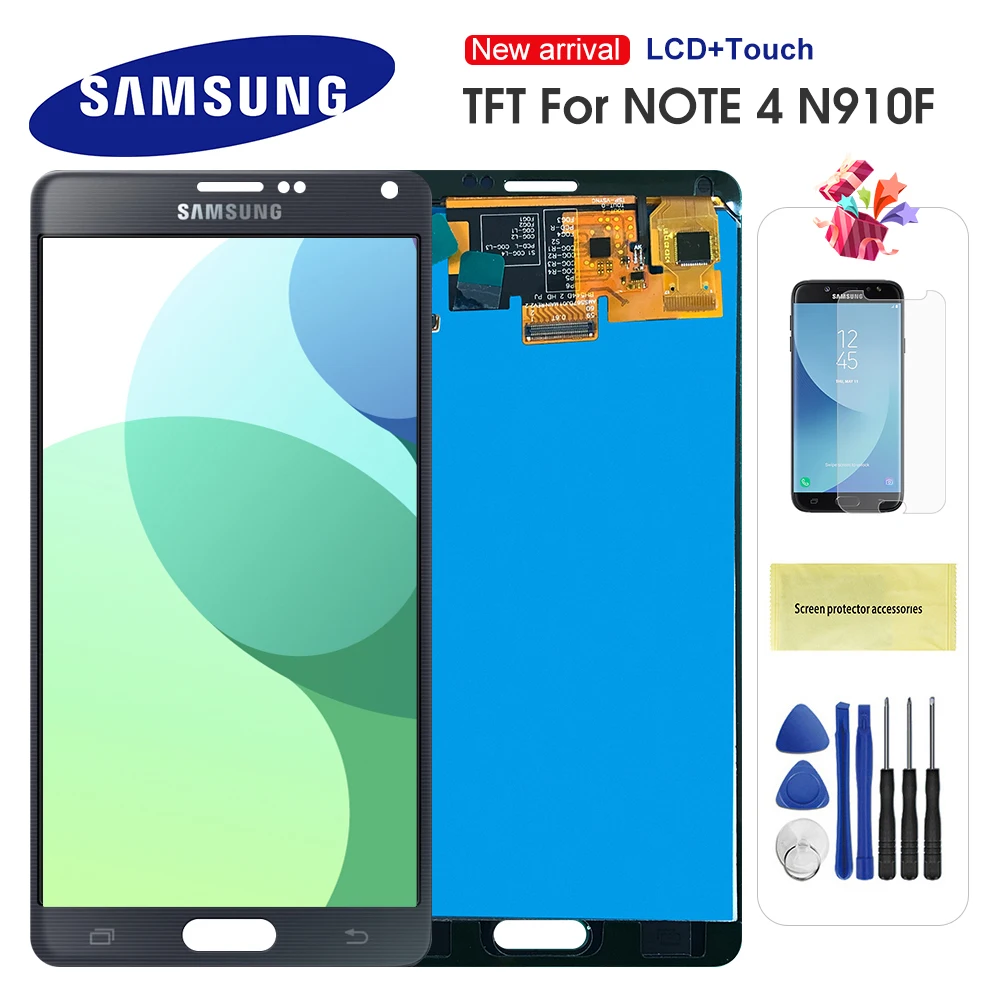 Высококачественный дисплей для Samsung NOTE 4 NOTE4 N910 N910A N910F N910H ЖК-сенсорный экран