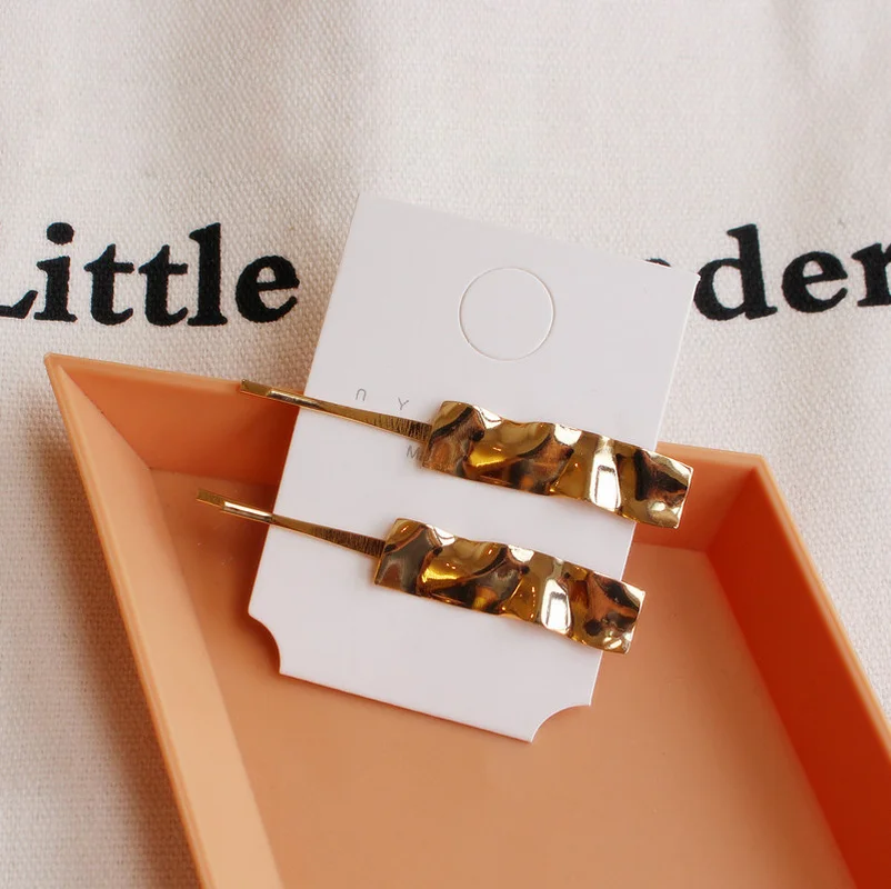 

Geometric Metal Hairpin Clips Irregular Hair Pins Imitation Hair Clips Hair Accessories for Women Jewelry