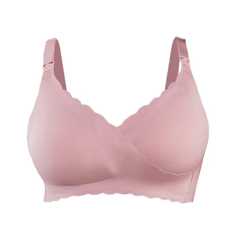 

Fashion Push Up Seamless Nursing Bra Soft Pad Large Maternity Breastfeeding