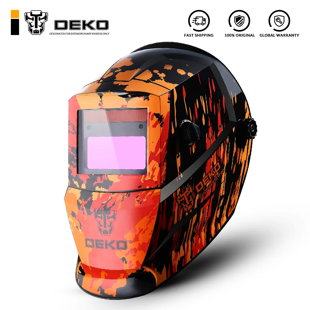 DEKO Black Fire Solar Автоматическое затемнение MIG MMA маска для