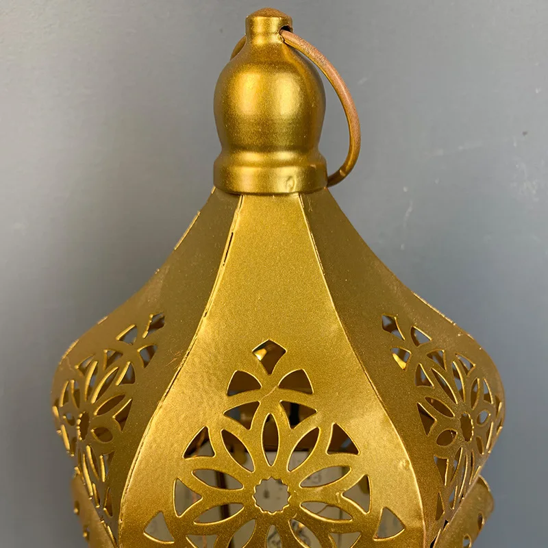 2020 New Eid Metal LED Lantern Ramadan Decoration Mubarak Islamic Muslim Lights Festival Party Decor Supplies | Дом и сад