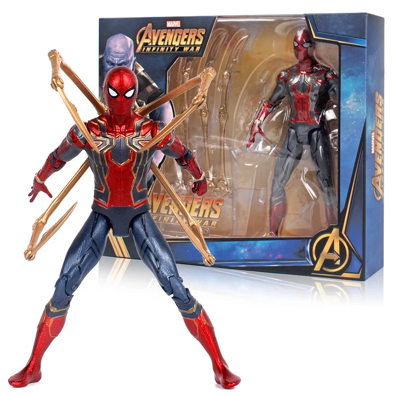 

Marvel The Avengers 4 Captain America Iron Man War Machine Spider-Man Hulk Falcon Anime Figure Action Toy Figures Toys Model