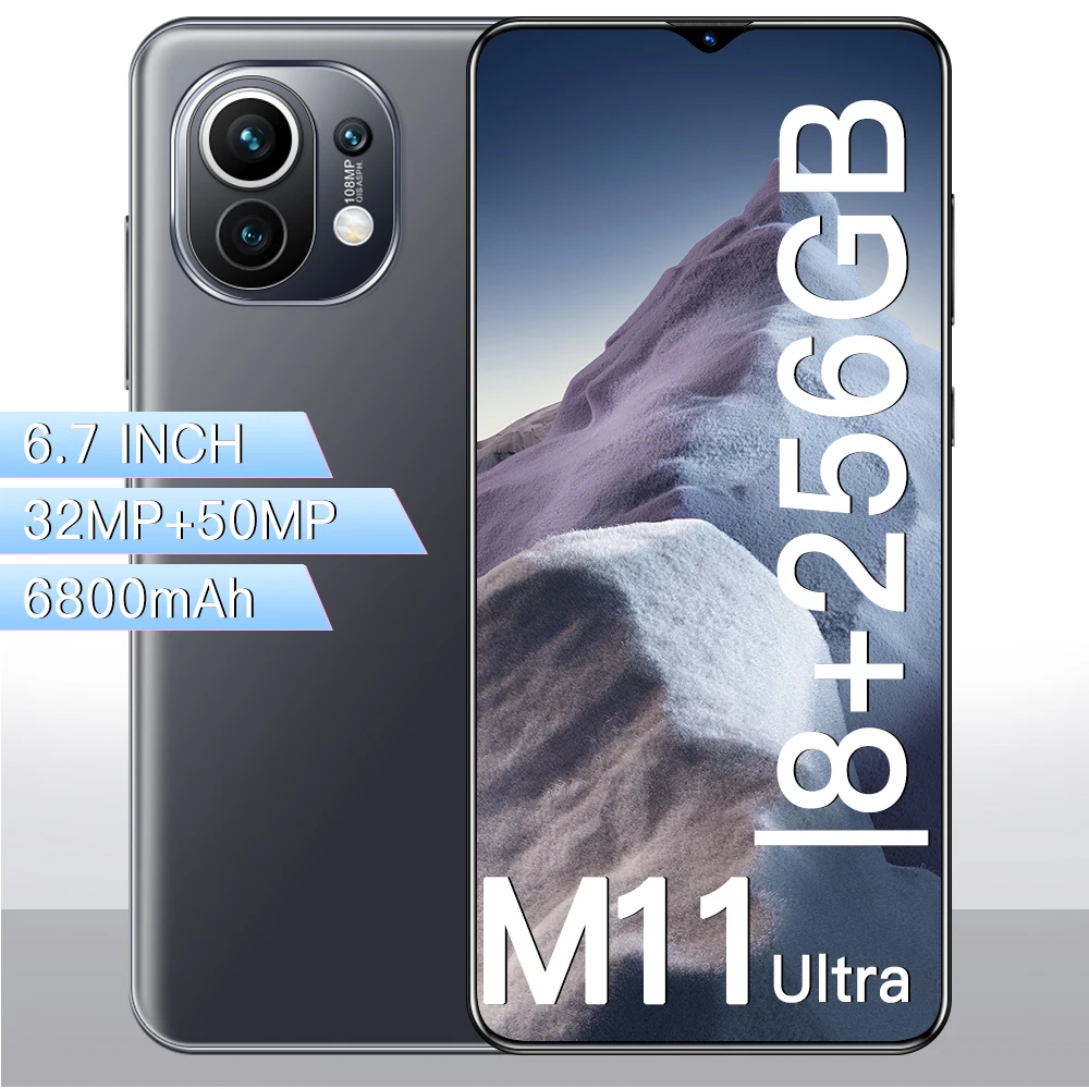 

Global Version M11 Ultra 256GB Face ID 6.7 Inch Andriod 11 Smart Phone 2021 New 32+50MP 10 Core 6800mAh Qualcomm 888 Cellphone