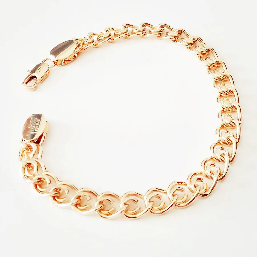 Роскошный элегантный браслет из розового золота модные мужские браслеты с