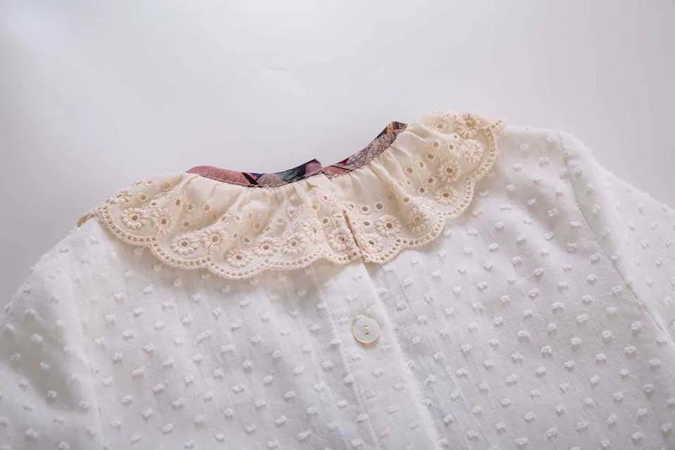 Cutestyles Vintage Style Baby Toddler Clothing Set Floral Printed Lace Kid Suits Boutique Child Outfits EU-DMCS106-B326 | Детская одежда