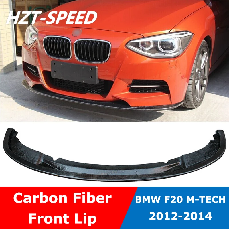 F20 3D Тип углеродного волокна передняя Лопата бампер губы диффузор для BMW 1 серии MT