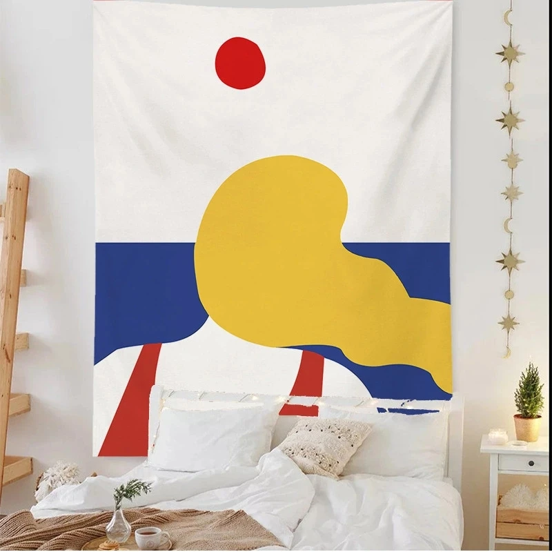 

LargeBohemian Wall Hanging Unique Geometric Posters Minimalist Scenery Art Paintings Living Room Murals Home Decoration Tapestry