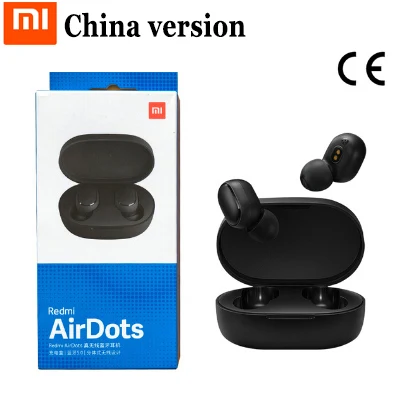 1 Xiaomi Redmi Airdots 5,0 TWS настоящие беспроводные Bluetooth наушники DSP шумоподавление с зарядным устройством - Цвет: 1