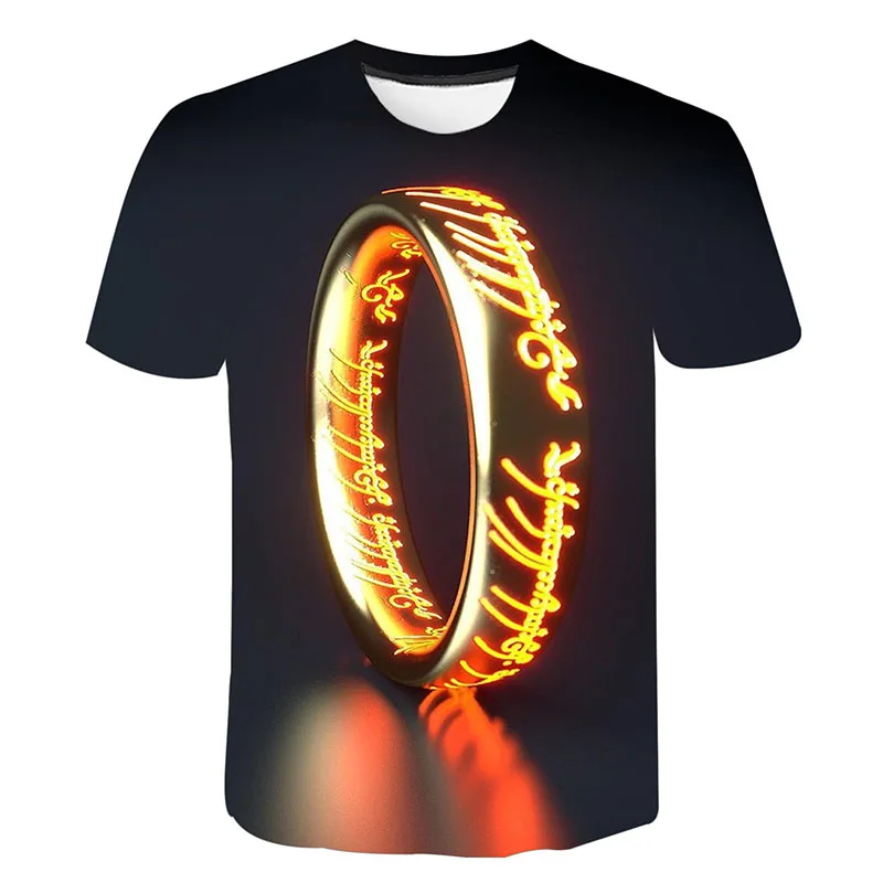Для мужчин женщин детей 3D футболка Властелин Колец Летняя рубашки для мальчиков
