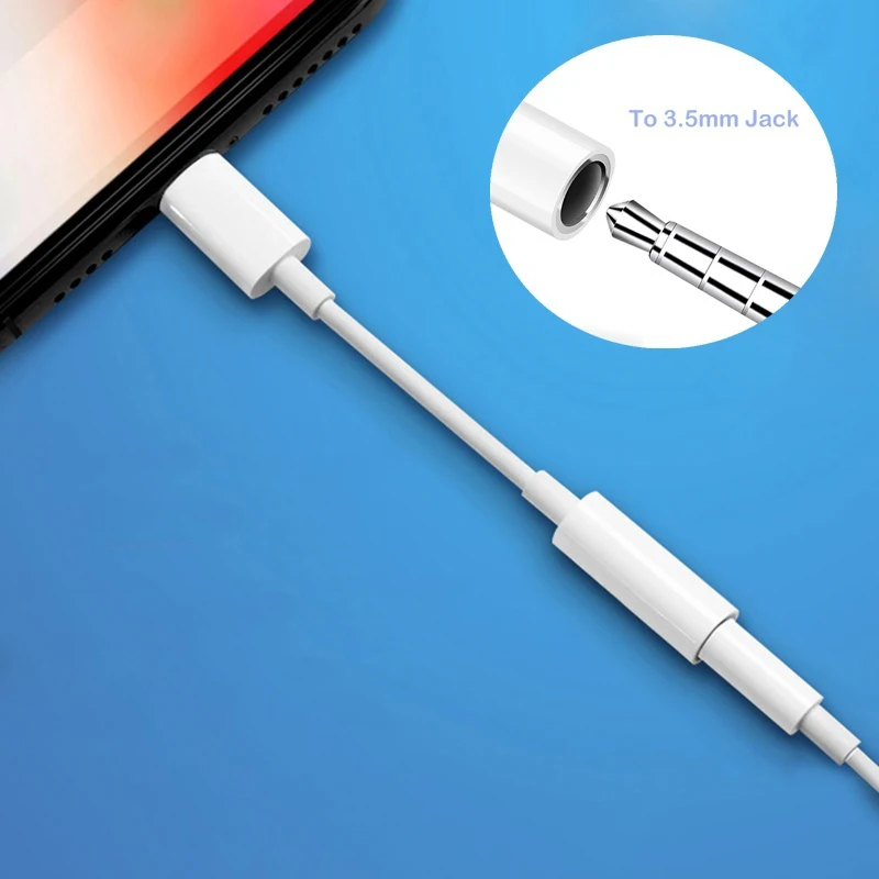 Кабель-адаптер для наушников Apple 11 Pro MAX XS XR X 10 8 Plus AUX сплиттер аудио конвертер iPhone