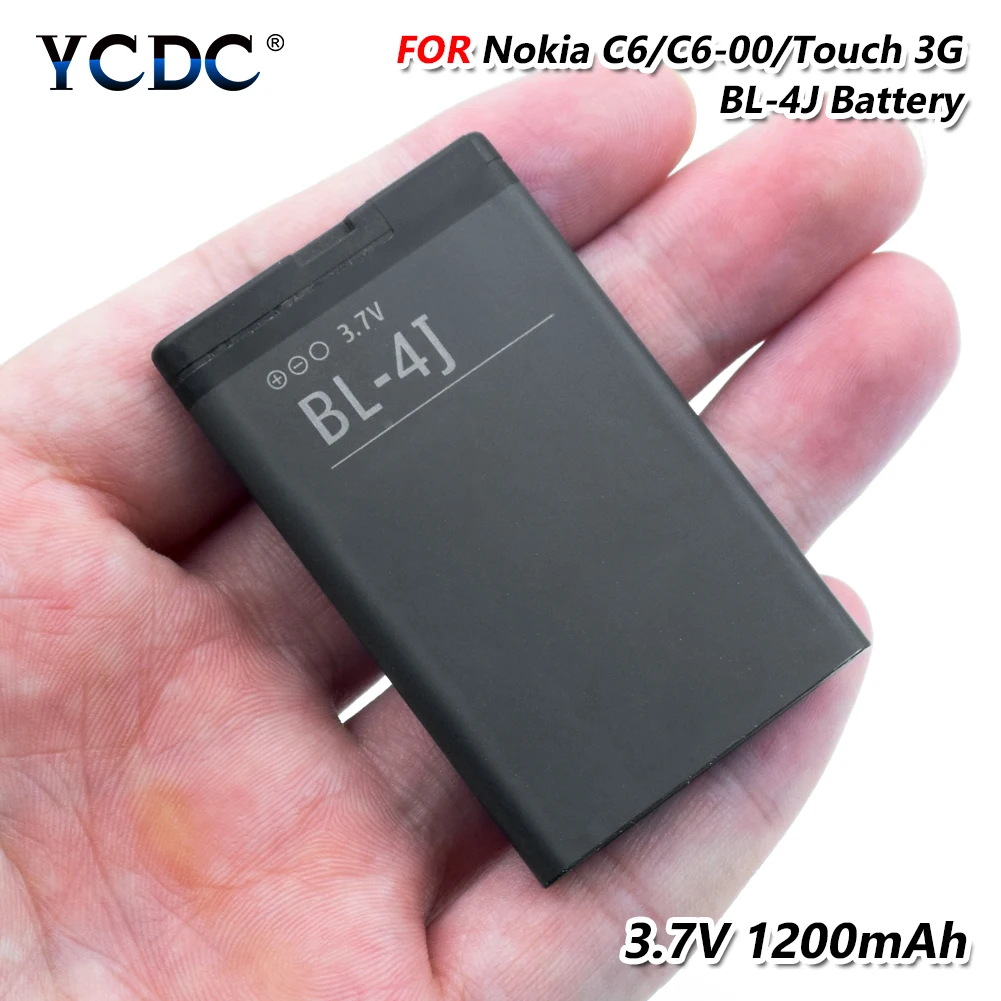 Перезаряжаемая литиевая батарея 3 7 в 1200 мАч для телефона Nokia Lumia 620 C6 BL-4J Touch 3G C6-00 |
