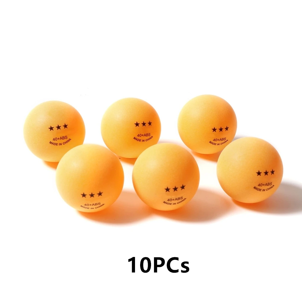 10PCs Yellow 5/10 шт. Профессиональный мячи для настольного тенниса, 3 звезды, 2,8g 40+ мм ABS Пластик мяч для пинг-понга тренировочные ракетки для занятий спортом 2 цвета - Цвет: 10PCs Yellow