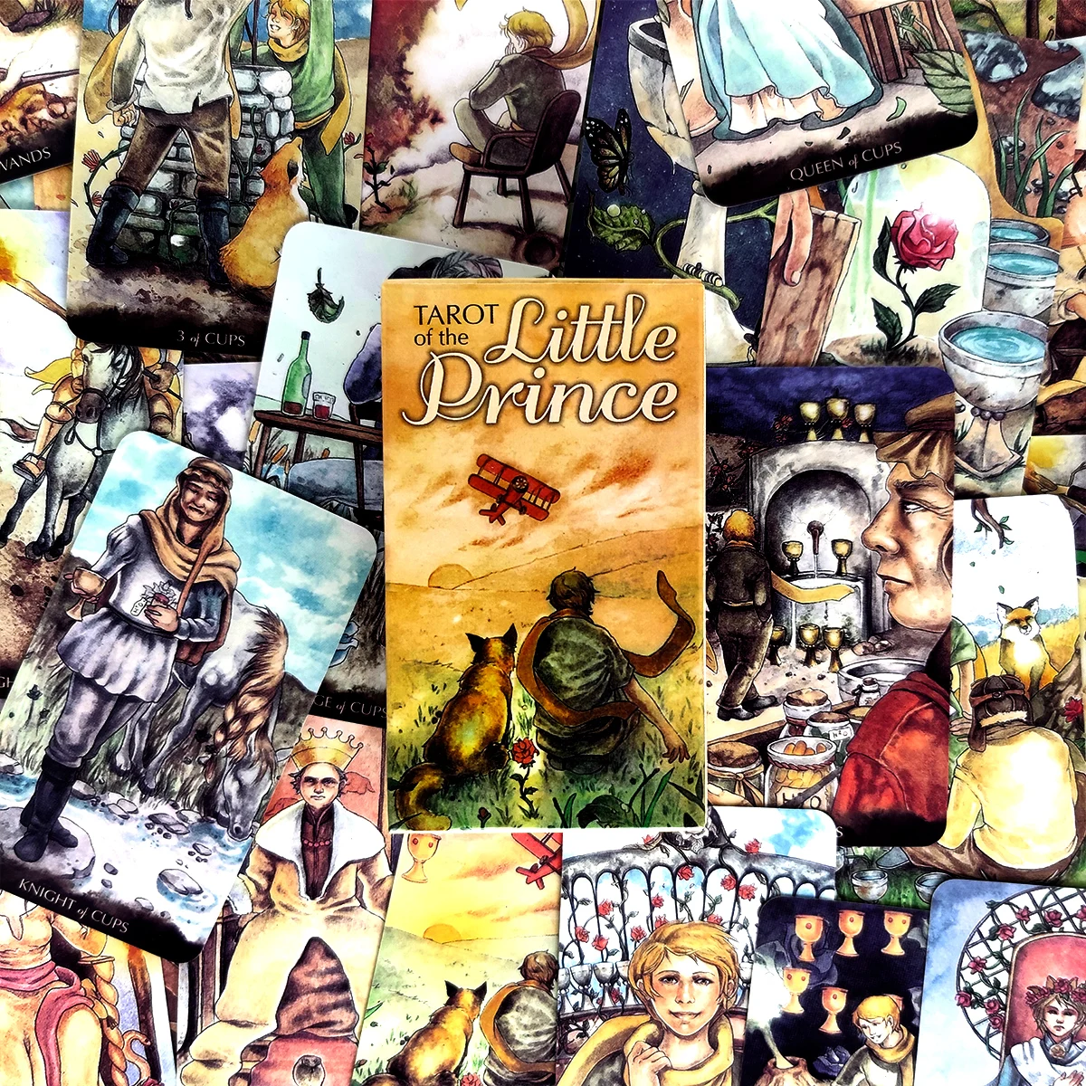 

Tarots Of The Little Prince Card Game 78 Cards Family Parent-child Party Board Game Divination Fate Tarot Card