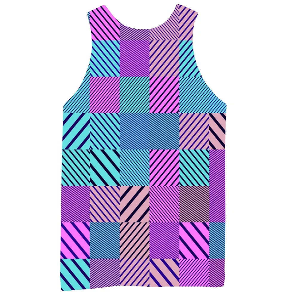 

Abstract Tank Top For Men 3D Print Sleeveless Psychedelic Pattern Top Graphic Vest