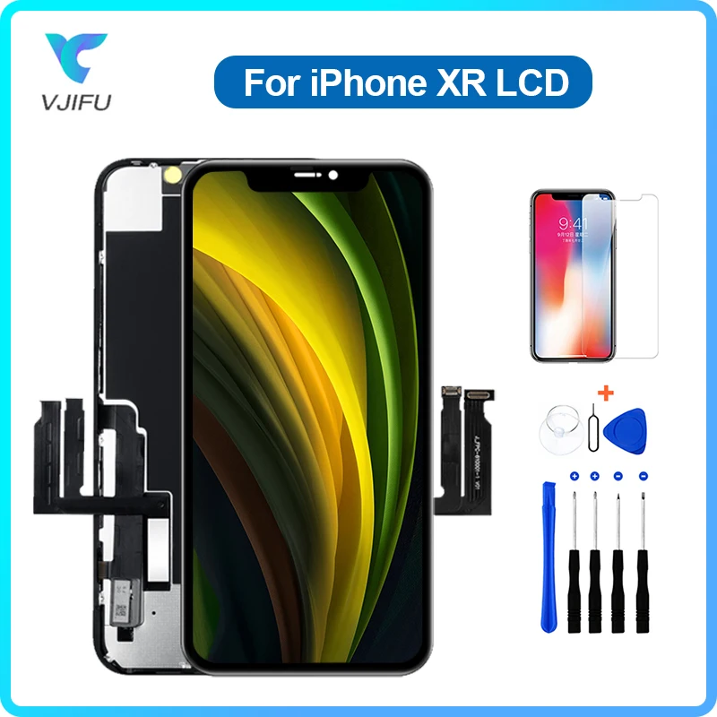 tested aaa incell lcd display for iphone xr 3d touch screen digitizer assembly with true tone phone repair parts replacement free global shipping