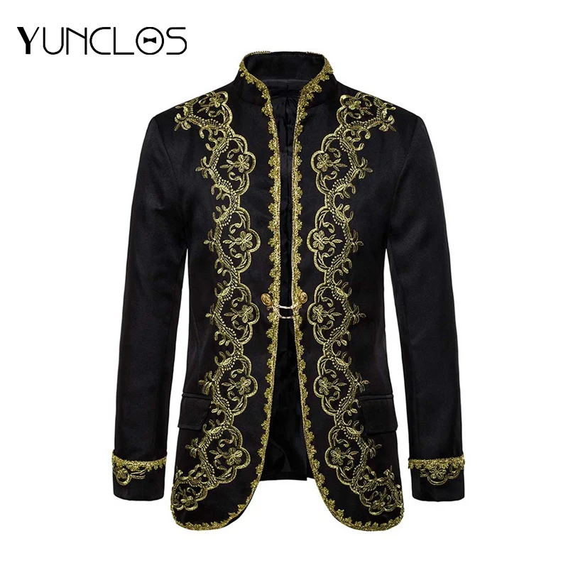 Мужской вышитый жилет и блейзер европейского размера стильный уникальный дизайн