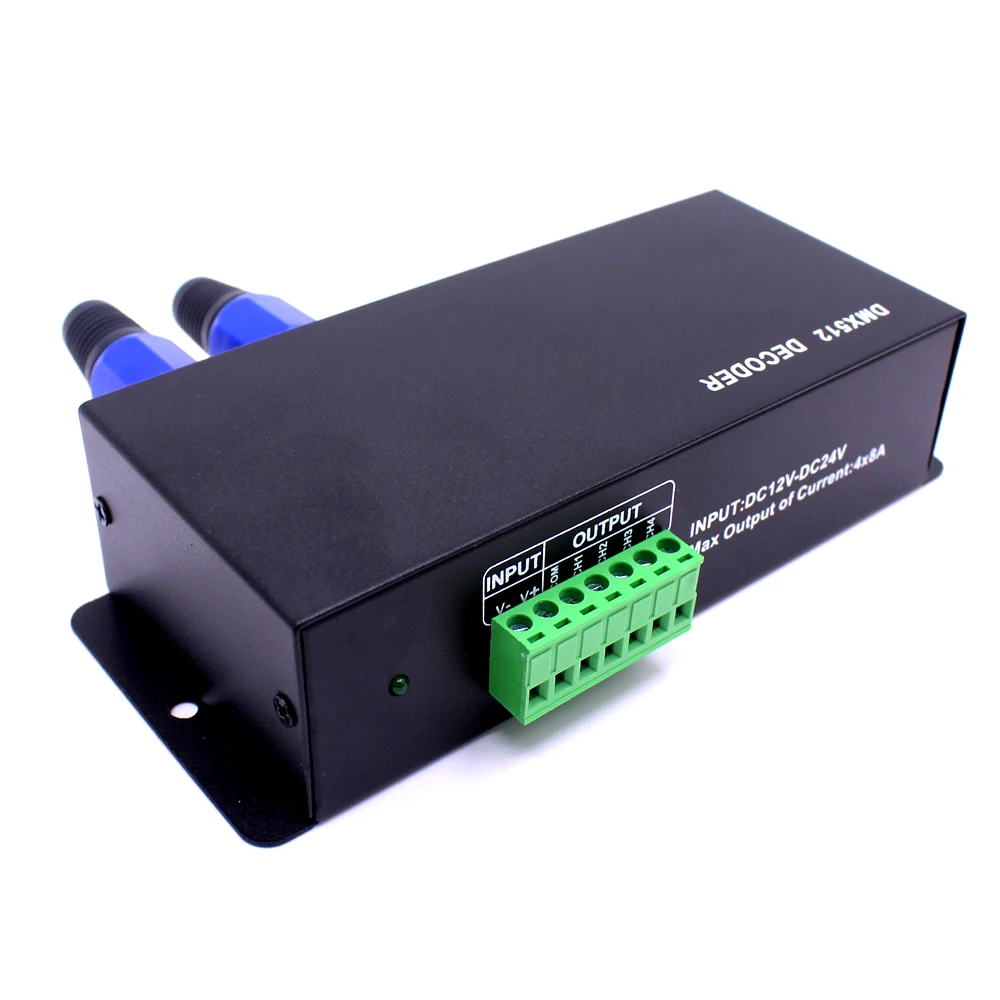 DC12 24V DMX512 декодер светодиодный контроллер 3CH 4 канальный драйвер RGB/RGBW для 5050 3528 RGB