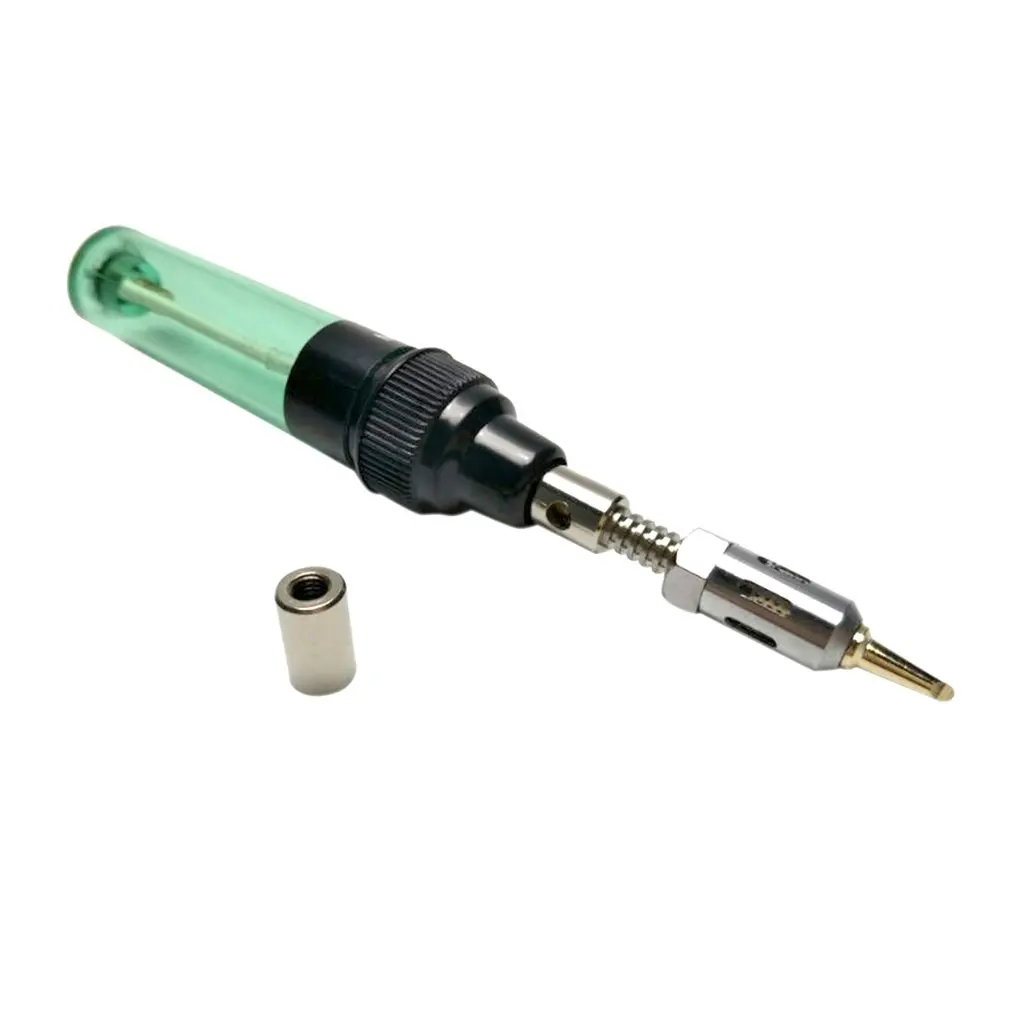 

1300 Degree Gas Blow Torch Soldering Solder Iron Gun Cordless Butane Tip Tool Welding Pen Burner 8ml Welding Soldering Kit