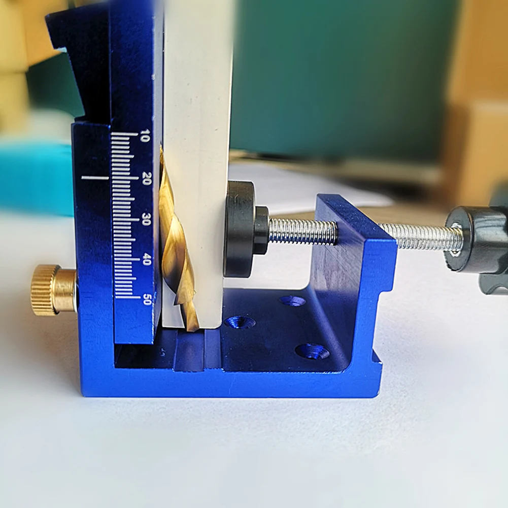 

Diy Pocket Hole Drill Guide Dowel Jig Oblique Hole Locator Drilling Kit Aluminium Woodworker Diy Tools With Drill Bit