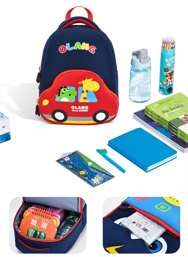 Child Primary School Bag In Kindergarten Girl Boy Mini Cartoon Animal Backpack Kid Travel Bag Anime Double Shoulder Bag